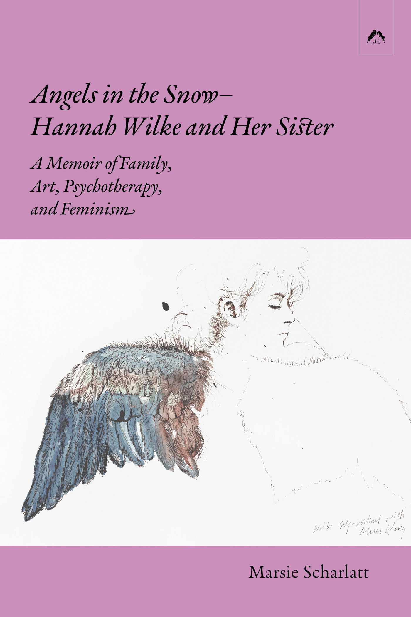 Book cover with self-portrait of Hannah Wilke as an angel