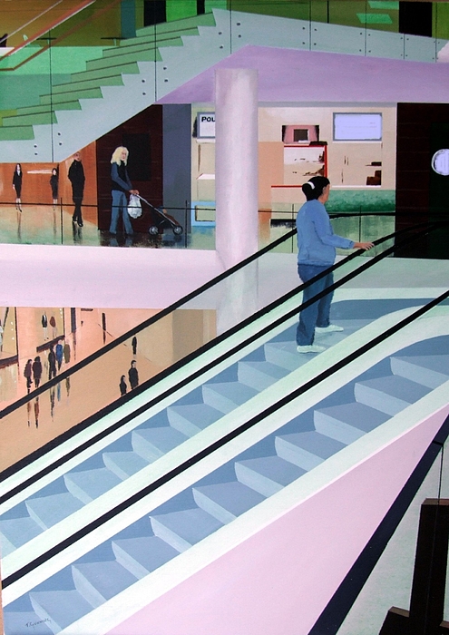 landscape with tree and power line